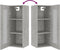 vidaXL - Wandkast - 34,5x34x90 - cm - betongrijs