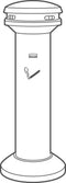 Buiten Asbak / Staande Asbak | 101 cm