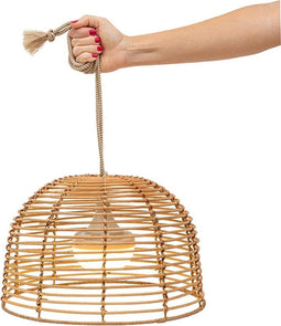 Buiten hanglamp Rotan Bossa draadloos / oplaadbaar made by NewGarden