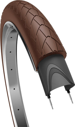 Buitenband Edge Mambo 28x2.00"/ 50-622 mm - donkerbruin met reflectie