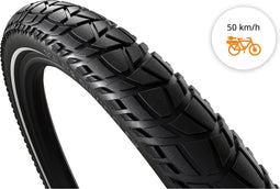 Buitenband Scalato Ruvido S 28 x 2.25"/ 57-622 mm - Zwart met reflectie