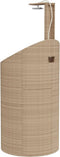 Buitendouche 100x100x241,5 cm poly rattan en acaciahout beige