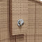 Buitendouche 100x100x241,5 cm poly rattan en acaciahout beige