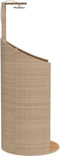 Buitendouche 100x100x241,5 cm poly rattan en acaciahout beige