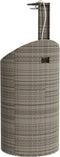 Buitendouche 100x100x241,5 cm poly rattan en acaciahout grijs