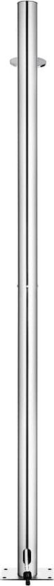 Buitendouche 215 cm roestvrij staal