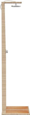 Buitendouche 50x55x224 cm poly rattan en acaciahout beige