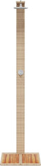 Buitendouche 50x55x224 cm poly rattan en acaciahout beige