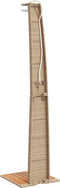 Buitendouche 55x60x224 cm poly rattan en acaciahout beige