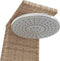 Buitendouche 55x60x224 cm poly rattan en acaciahout beige