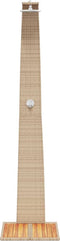 Buitendouche 55x60x224 cm poly rattan en acaciahout beige