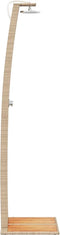 Buitendouche 55x60x224 cm poly rattan en acaciahout beige