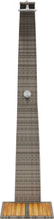 Buitendouche 55x60x224 cm poly rattan en acaciahout grijs