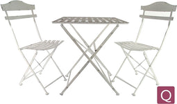 Buitengewoon Boet - Bistroset - Jody - Wit - Aluminium