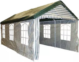 Buitengewoon Boet Partytent 300x600 cm - Groen/Wit