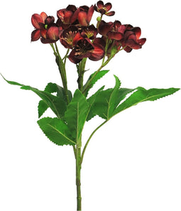 Buitengewoon de Boet - Kunstbloem Helleborus niger spray red 59 cm