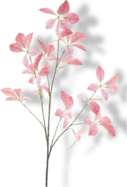 Buitengewoon de Boet - Kunsttak Star leaf branche Mirja pink 123 cm