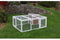 Buitenverblijf voor kleine dieren - KERBL - 132 x 102 x 59 cm - Geïntegreerd huis - Gaas