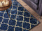 YELKI - Vloerkleed - Donkerblauw - 80 x 150 cm - Viscose