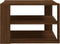 vidaXL - Salontafel - 60x60x40 - cm - bewerkt - hout - bruin - eikenkleur