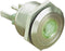 Bulgin MPI001/28/GN MPI001/28/GN Vandalismebestendige druktoets 24 V/DC 0.05 A 1x uit/(aan) Moment Groen (Ø x l) 22 mm