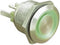 Bulgin MPI002/28/BL Vandalismebestendige druktoets 24 V/DC 0.05 A 1x uit/(aan) Moment Blauw (Ø x l) 22 mm x 32.7 mm IP6