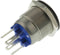Bulgin MPI002/28/BL Vandalismebestendige druktoets 24 V/DC 0.05 A 1x uit/(aan) Moment Blauw (Ø x l) 22 mm x 32.7 mm IP6