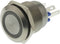 Bulgin MPI002/28/BL Vandalismebestendige druktoets 24 V/DC 0.05 A 1x uit/(aan) Moment Blauw (Ø x l) 22 mm x 32.7 mm IP6