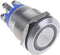 Bulgin MPI002/TERM/BL Vandalismebestendige druktoets 24 V/DC 0.05 A 1x uit/(aan) Moment Blauw (Ø x l) 22 mm x 31 mm IP6