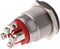 Bulgin MPI002/TERM/RD MPI002/TERM/RD Vandalismebestendige druktoets 24 V/DC 0.05 A 1x uit/(aan) Moment Rood (Ø x l) 22