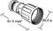 Bulgin PX0800 Ronde connector Stekker, inbouw Serie (ronde connectors): PX08 1 stuk(s)
