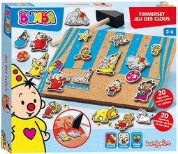 Bumba hamertje tik hamerspel met circus figuren - leren timmeren - educatief speelgoed - Bambolino Toys