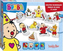 Bumba houten speelgoed rijgkralen - leer rijgen met Bumba de clown studio 100 - Bambolino Toys