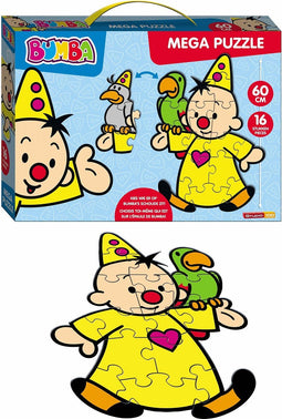 Bumba mega vloerpuzzel 16 stukken - 60 cm groot - in een koffertje
