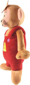 Bumba Poppa knuffel - pluche 20 cm - een aap in een rood broekpak