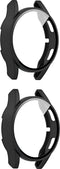 Bumper Screen Protector Set Geschikt Voor Samsung Galaxy Watch 4 44mm - 2 Stuks Bescherm Hoes 360 Graden - Zwart