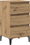 vidaXL - Nachtkastje - Artisan - Eiken - 40x35x70 - cm - Bewerkt - Hout