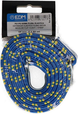 Bungee cord EDM Flat Bicoloured 1,5 m Ø 18 mm