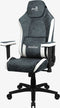 FOTEL AEROCOOL CROWN AeroSuede STEEL BLUE