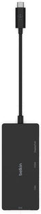Belkin USB-C Videoadapter - 4-poorts met HDMI VGA DisplayPort DVI - Zwart