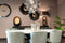 Richmond Spiegel Madlen met veren Black