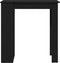 vidaXL - Bartafel - met - Plank - - - Zwart - Eiken, - 102x50x103,5 - cm, - Gemaakt - van - Samengesteld - Hout