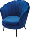 Fauteuil LOVIKKA Fluweel Marineblauw