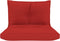 vidaXL - Palletkussens - 2 - st - stof - rood