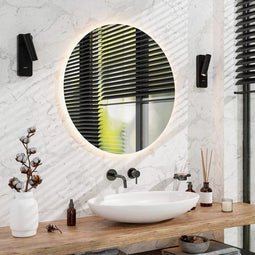 Mirlux Badkamerspiegel - Rond - LED Verlichting Dimbaar - Anti Condens - IP44