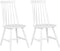 BURBANK - Eetkamerstoel - Wit - Rubberhout