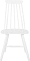BURBANK - Eetkamerstoel - Wit - Rubberhout