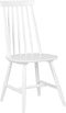BURBANK - Eetkamerstoel - Wit - Rubberhout