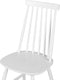 BURBANK - Eetkamerstoel - Wit - Rubberhout