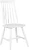 BURBANK - Eetkamerstoel - Wit - Rubberhout